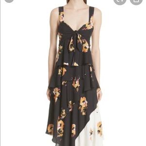 A.L.C. Natalia tiered midi floral dress, size 6